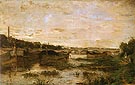 The Seine Below the Pond D Lena 1866 - Berthe Morisot