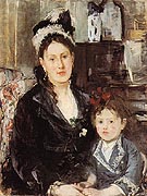 Portrait of Mme Boursier and her Daughter 1874 - Berthe Morisot