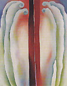 Red Lines Blue and Red Lines 1923 - Georgia O'Keeffe