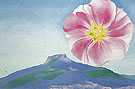 Hollyhock Pink with Pedernal New Mexico 1937 - Georgia O'Keeffe