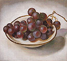 Grapes on White Dish Dark Rim 1920 - Georgia O'Keeffe