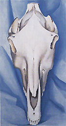 Horses Skull on Blue 1931 - Georgia O'Keeffe
