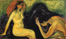 Man and Woman 1898 - Edvard Munch