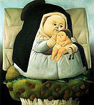 Madonna and Child 1965 - Fernando Botero