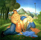 Loving Couple 1973 - Fernando Botero