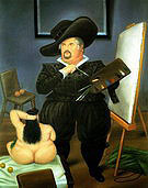 Self Portrait in the Costume of Velazquez 1986 - Fernando Botero