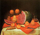 Still Life with Watermelon 1974 - Fernando Botero