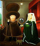 The Arnolfini Marriage 1978 - Fernando Botero