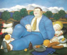 The Siesta 1982 - Fernando Botero