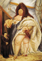 Self Protrait with Louis XIV after Rigaud 1973 - Fernando Botero