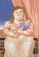 Mother and Son 1993 - Fernando Botero