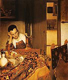 Girl Asleep at a Table 1657 - Jan Vermeer