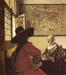 Soldier with a Laughing Girl 1658 - Jan Vermeer