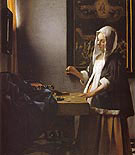 Woman Holding a Balance c1664 - Jan Vermeer