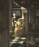 The Love Letter c1669 - Jan Vermeer