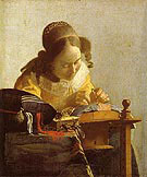 The Lacemaker c1669 - Jan Vermeer