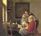 Girl Interrupted at Her Music c1660 - Jan Vermeer