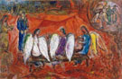 Abraham and the Three Angels c1956 - Marc Chagall