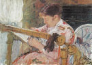Lydia Seated at an Embroidery Frame 1880 - Mary Cassatt