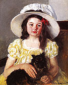 Francoise with a Black Dog 1880 - Mary Cassatt