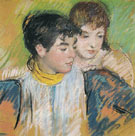 Two Sister Study for BanjoLesson 1894 - Mary Cassatt