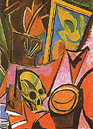 Composition with a Skull 1908 - Pablo Picasso