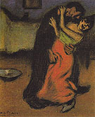 The Brutal Embrace 1900 - Pablo Picasso