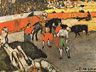 Bullfighting Scene Corrida 1901 - Pablo Picasso