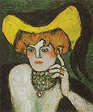 Woman Wearing a Necklace of Gems 1901 - Pablo Picasso