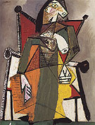 Woman Sitting in an Armchair 1941 - Pablo Picasso