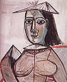 Woman with Dark Eyes 1941 - Pablo Picasso
