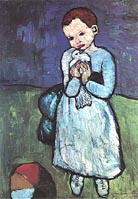 Child Holding a Dove 1901 - Pablo Picasso