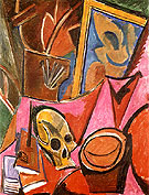 Compoition with a Skull 1908 - Pablo Picasso