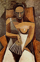 Woman with a Fan 1908 - Pablo Picasso