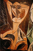 Nude with Raised Arms - Pablo Picasso