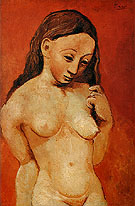 Nude Against a Red Background 1906 - Pablo Picasso