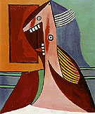 Head of Woman with a Self Portrait 1929 - Pablo Picasso
