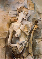 Girl with Mandolin Fanny Tellies 1910 - Pablo Picasso