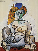 Nude in a Turkish Hat 1955 - Pablo Picasso