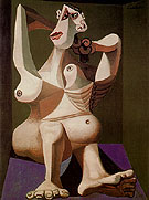 Large Nude doing her Hair 1940 - Pablo Picasso