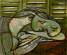 Sleeping Woman with Shutters 1936 - Pablo Picasso