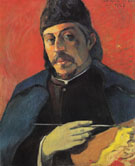 Self Portrait with a Palette c1894 - Paul Gauguin