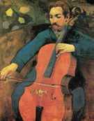 The Cellist Portrait of Upaupa Schneklud 1894 - Paul Gauguin