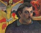Self Portrait with Yellow Christ c1889 - Paul Gauguin