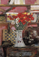 Vase of Flowers and Checkers 1912 - Pierre Bonnard