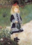 A Girl with a Watering Can 1876 - Pierre Auguste Renoir