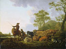 A Herd of Cows with a Herdsman and a Rider c1665 - Aelbert Cuyp