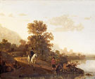 Landscape with Ubbergen Castle - Aelbert Cuyp
