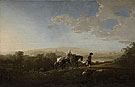 Travelers in Hilly Countryside c1650 - Aelbert Cuyp