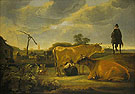 Landscape with Cattle and Milkmaid c1650 - Aelbert Cuyp